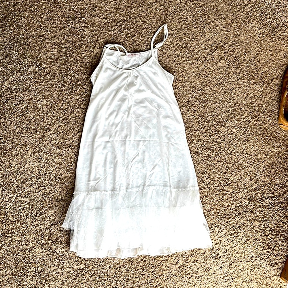 NWOT - true white slip dress- Melody brand size LG